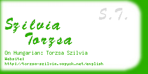 szilvia torzsa business card